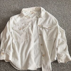 Ashley By 26 International White Button Down Shirt